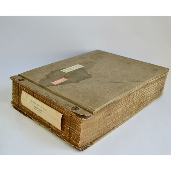 Minnesota Electric Short Line Railway Co. General Ledger 1915 - 1920 Antique - Picture 1 of 12